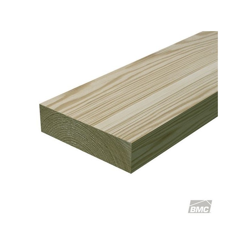 LENGTH 2" X 8" X 16' TREATED DRESS PITCH PINE