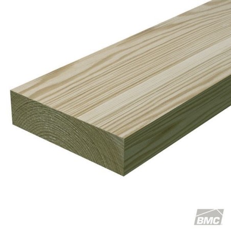 LENGTH 2" X 8" X 16' TREATED DRESS PITCH PINE