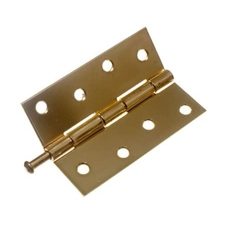 PAIR 2 1/2" X 2 1/2" ZINC LOOSE PIN BUTTS