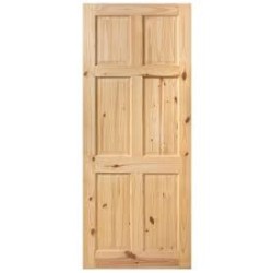 32" X 80" PITCH PINE DOOR 1...
