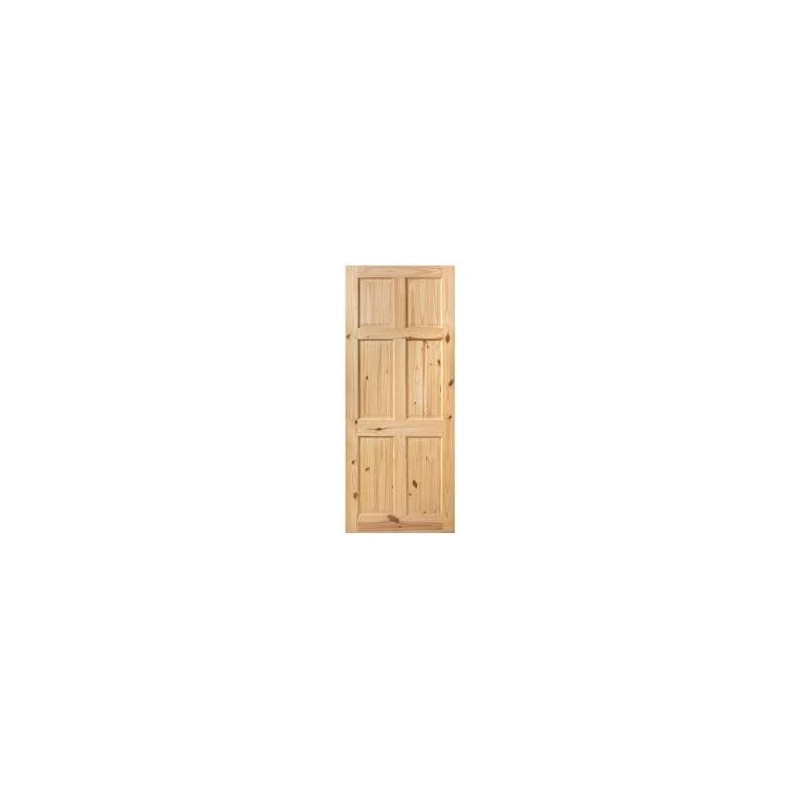 32" X 80" PITCH PINE DOOR 1 SOLID PANEL TYPE J