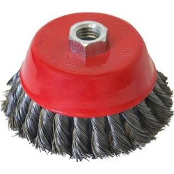 GRIP 4" KNOTTED CUP WIRE BRUSH