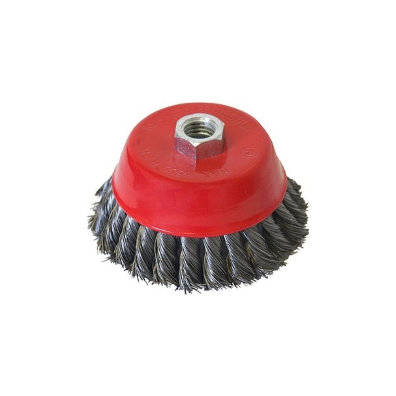 GRIP 4" KNOTTED CUP WIRE BRUSH