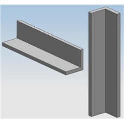 ALUMINUM 1/4" X 2" X 2" X...