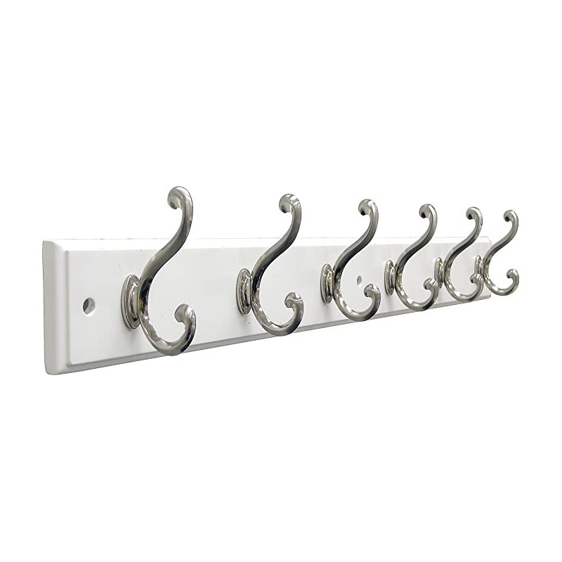 6'' SLACK BOARD HOOK WHITE/CHROME