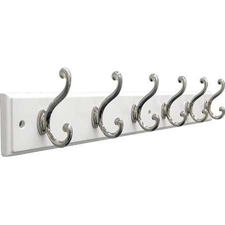6'' SLACK BOARD HOOK WHITE/CHROME