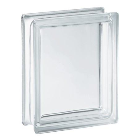 CLEAR GLASS BLOCK PARALLEL LINES 7" X 7"