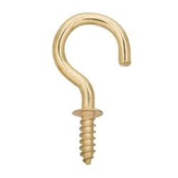 1" CUP HOOK GOLD