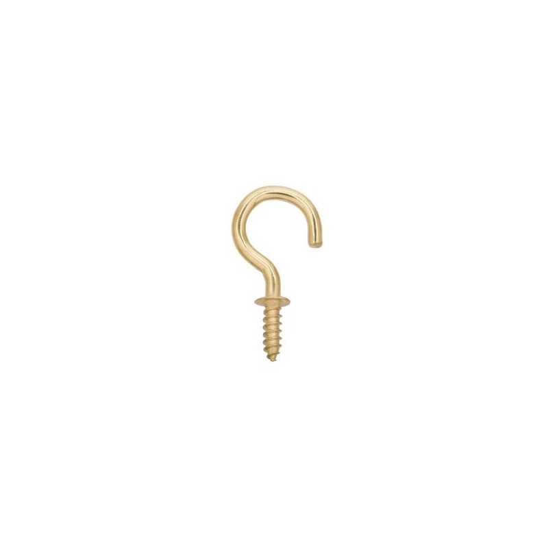 1" CUP HOOK GOLD