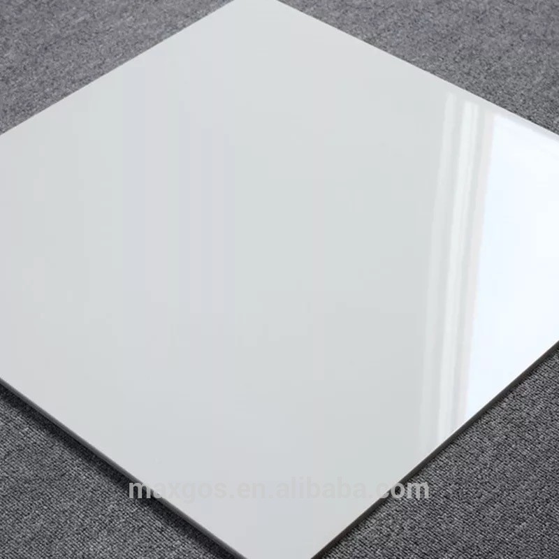 24" X 24" WHITE PORCELAIN TILE