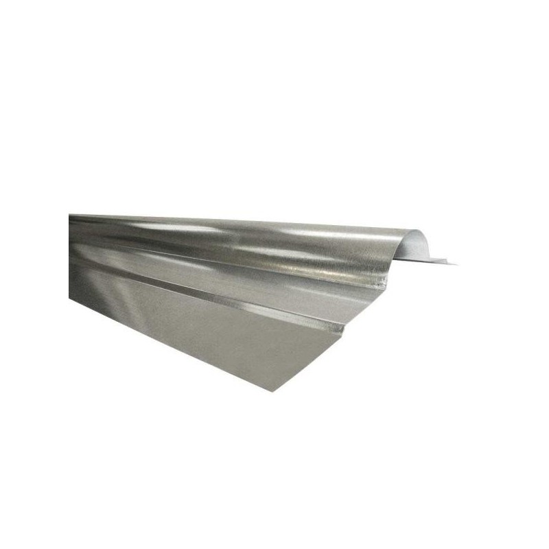 LENGTH 12" X 10' UNPAINTED RIDGE CAP 26G