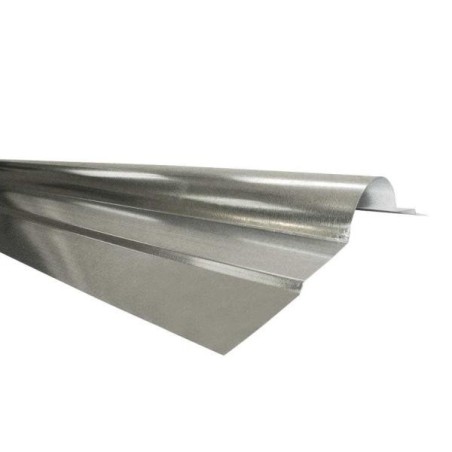 LENGTH 12" X 10' UNPAINTED RIDGE CAP 26G