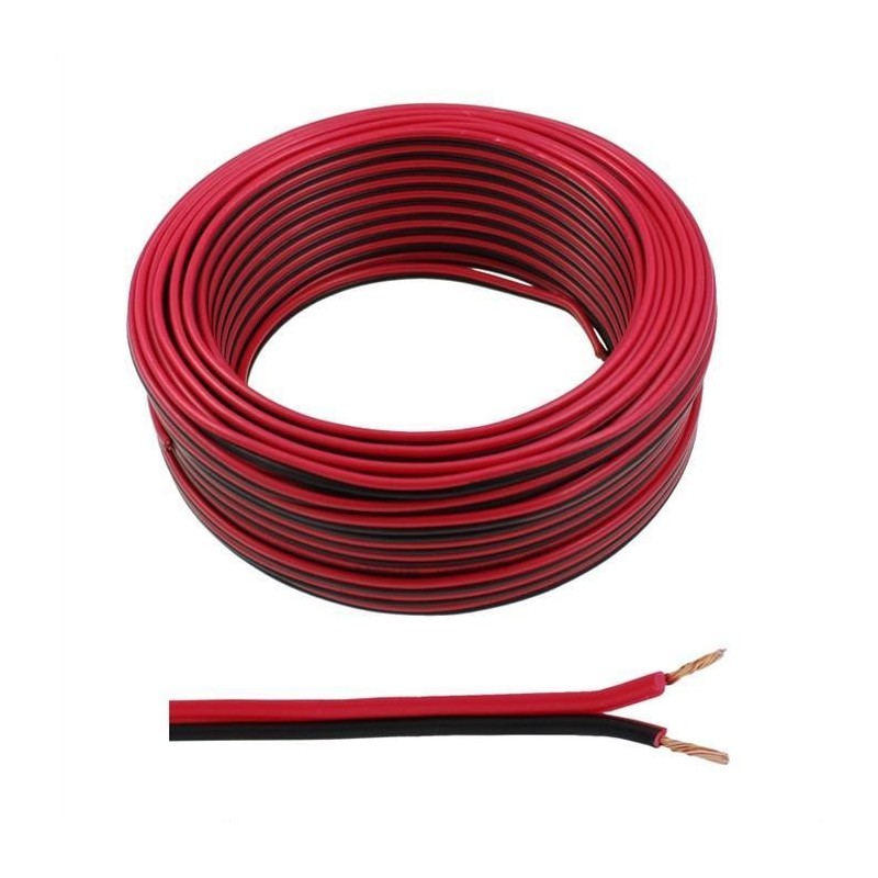 YARD RED & BLACK SPEAKER WIRE 0.5