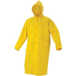 BROWN RAIN COAT YELLOW SIZE...