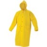 BROWN RAIN COAT YELLOW SIZE MED