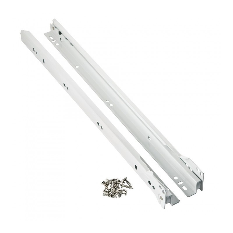 20" LIGHT DRAW SLIDES WHITE