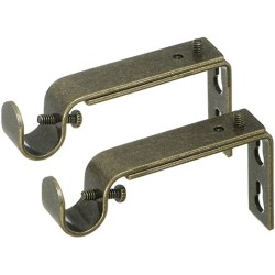 1" T CURTAIN ROD BRACKETS...