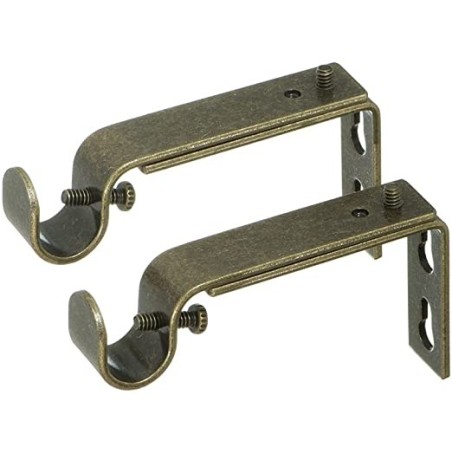 1" T CURTAIN ROD BRACKETS (PER PAIR)