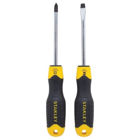 Screwdriver Set, 2Pc, Cushion Grip [Stanley]
