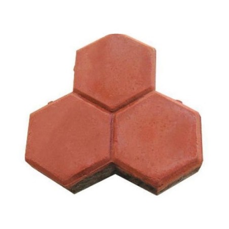 TRI HEX PAVER BLOCK RED