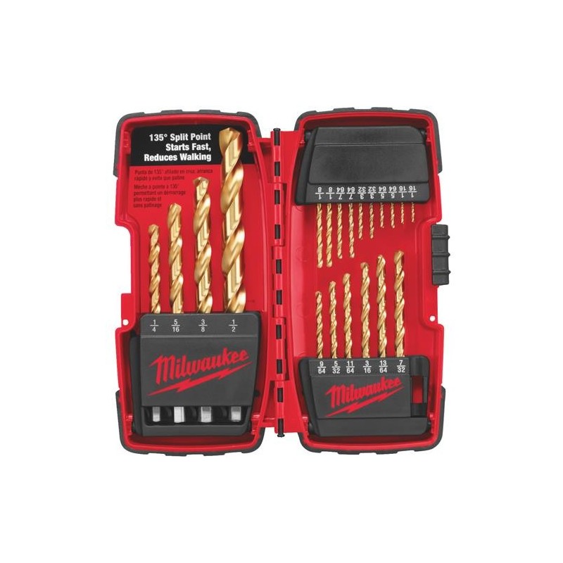 MILWAUKEE 20PC TITANIUM DRILL BIT SET