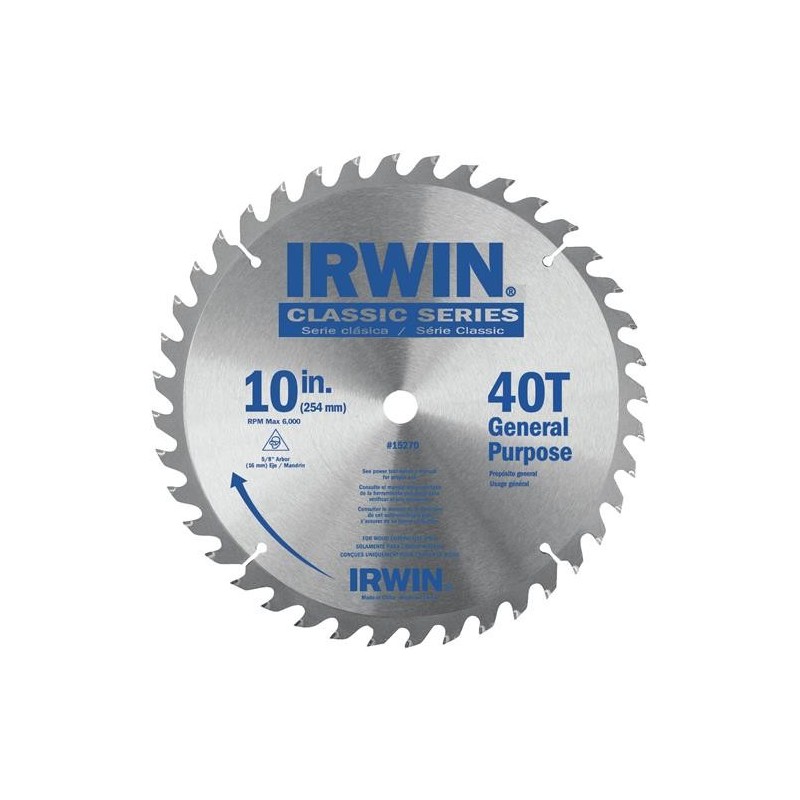 IRWIN SAW BLADE 10" 40T