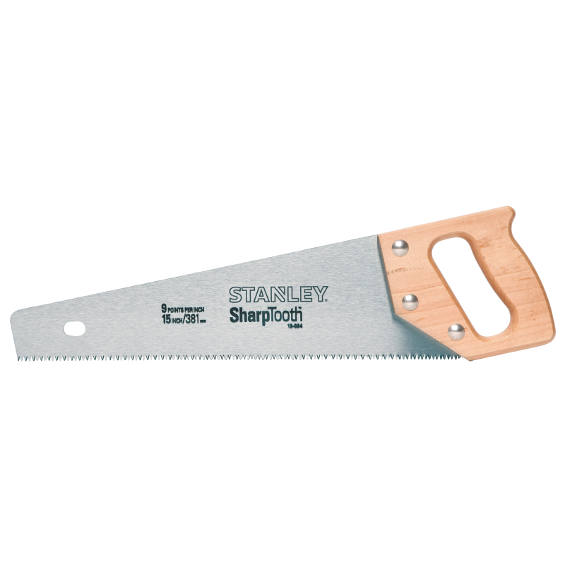 Sharp Tooth 8TPI Handsaw, 15" [STANLEY]