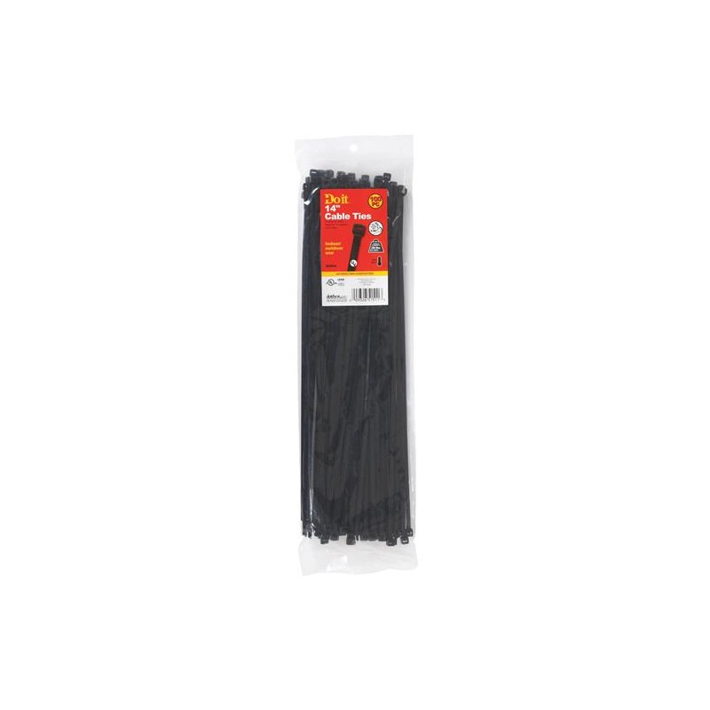 Black Weather Resistant Cable Tie (100-Pack)