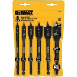 DeWalt 6-Piece Heavy-Duty Spade Bit Set - DW1587