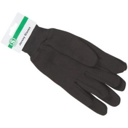 Black Jersey Gloves, 1 Pair...