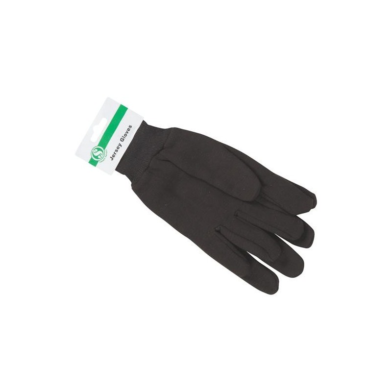 Black Jersey Gloves, 1 Pair [Smart Savers]