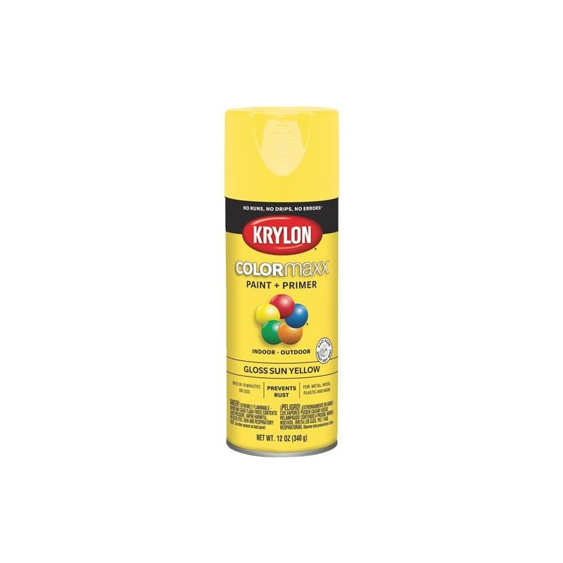 KRYLON GLOSS SUN YELLOW 12.OZ SPRAY PAINT