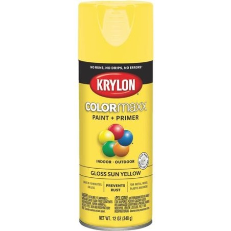 KRYLON GLOSS SUN YELLOW 12.OZ SPRAY PAINT