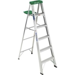 6' Aluminum Step Ladder,...