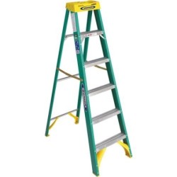 6' Fiberglass Step Ladder,...