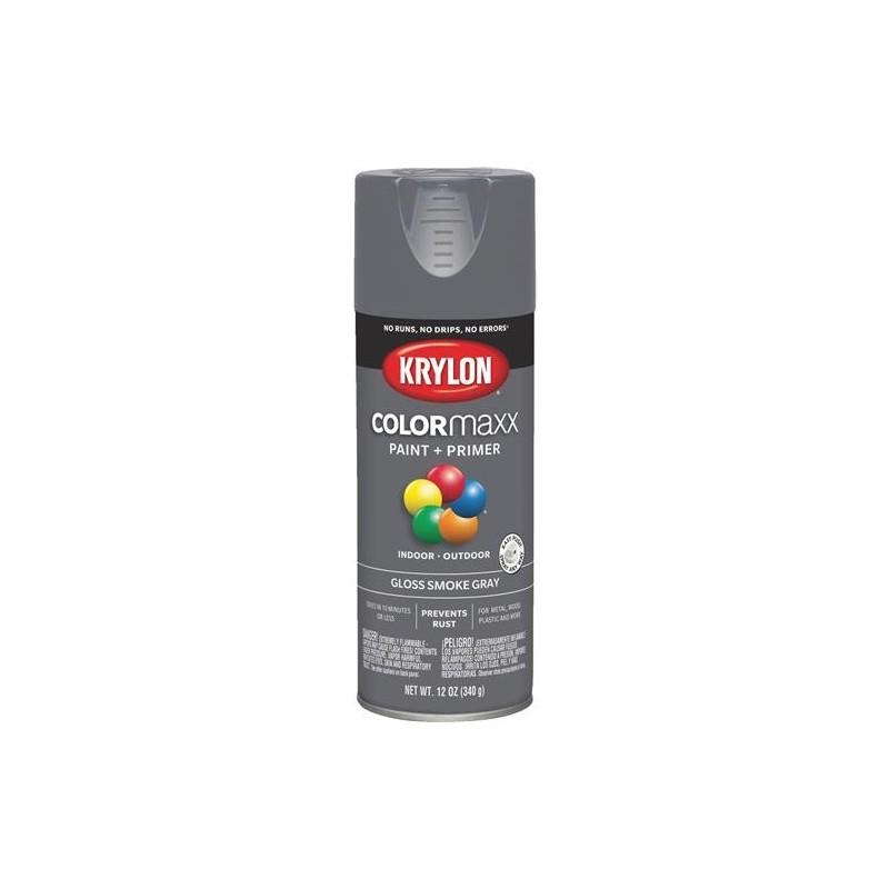 KRYLON GLOSS SMOKE GREY 12.OZ SPRAY PAINT