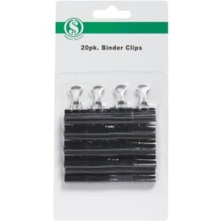 20 PC SMALL BINDER CLIPS