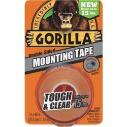 GORILLA MOUNTING TAPE CLEAR 15LBS