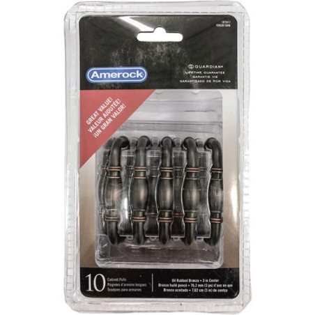 AMEROCK 3" OIL RUBBED BRONZE HANDLE 10PK