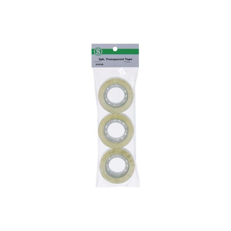3 PK CLEAR TAPE