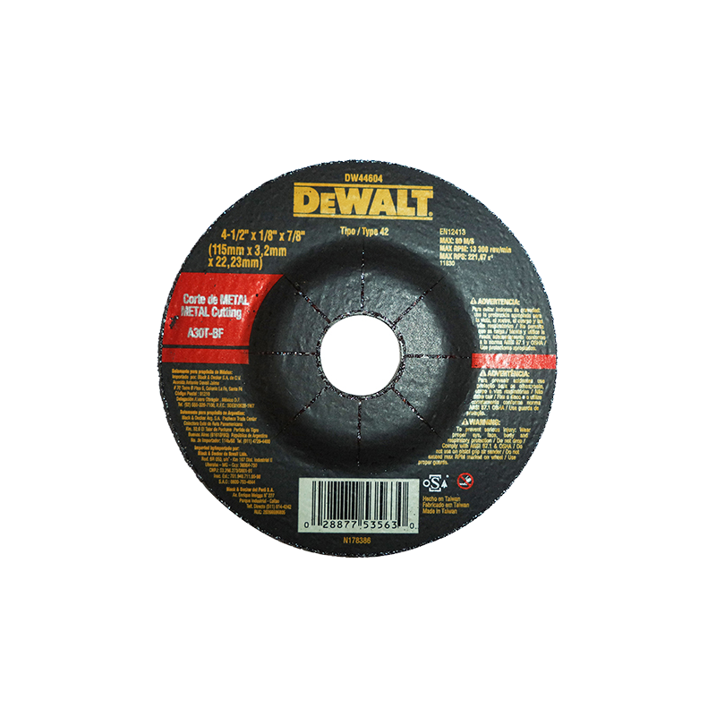 4 1/2" X 3.2mm X 7/8" Metal Cutting Disc [DeWalt]