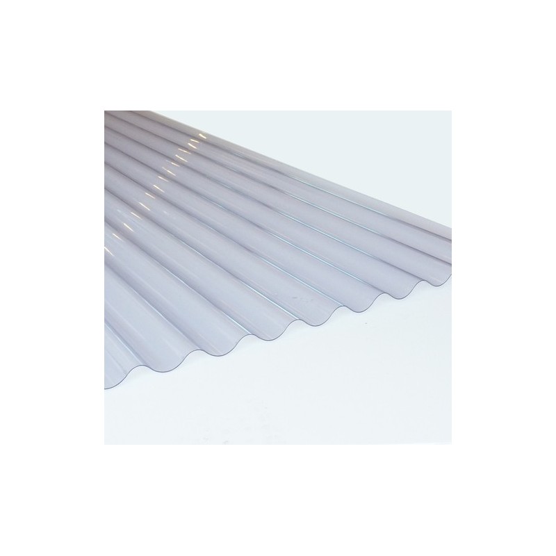 Plastic 'Galvanise' Sheet, 8ft, Clear