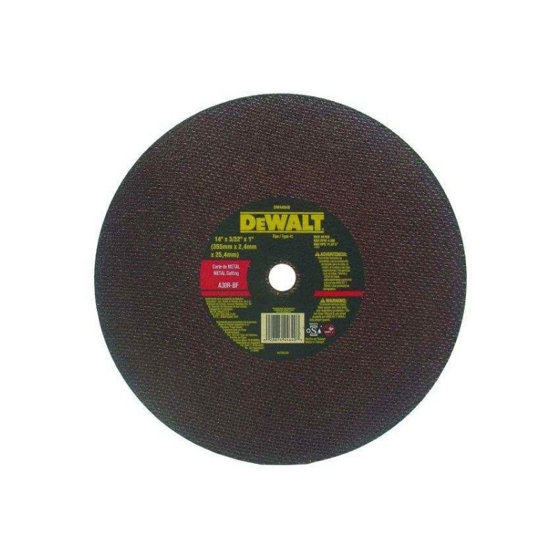 Dewalt 14" X 3/32" X 1" High Performance Chop Saw Disc - DW44640