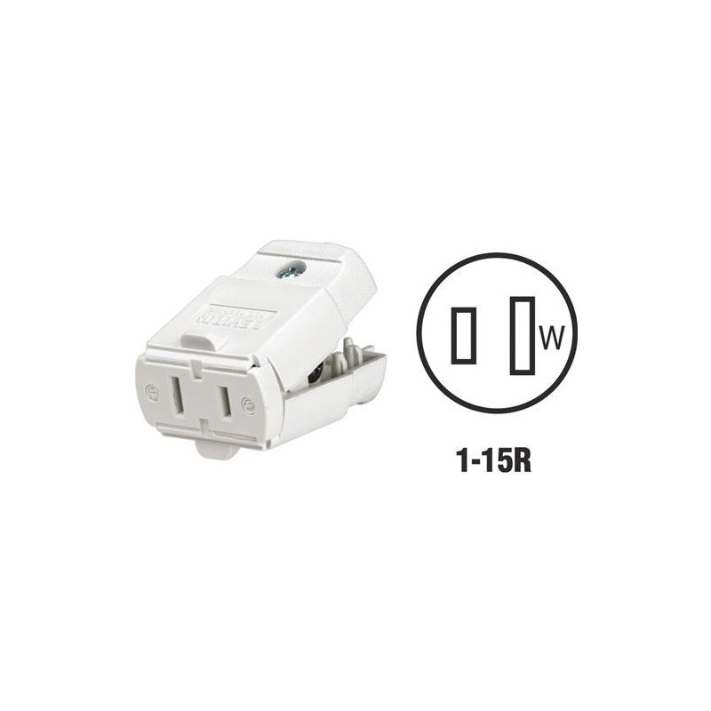 LEVITON WHITE 2 POLE WHITE CONNECTOR