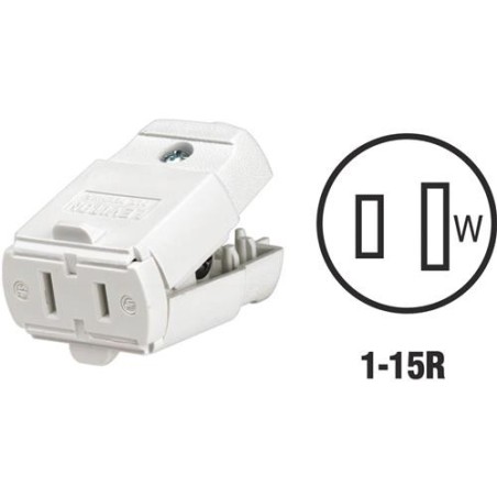 LEVITON WHITE 2 POLE WHITE CONNECTOR