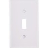 LEVITON WHITE PLASTIC WALLPLATE FOR TOGGLE SWITCH