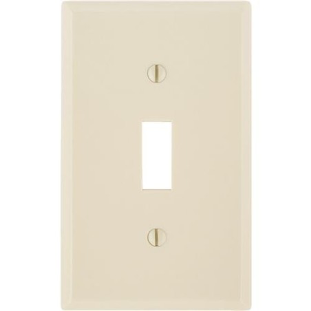 LEVITON IVORY WALLPLATE FOR TOGGLE SWITCH