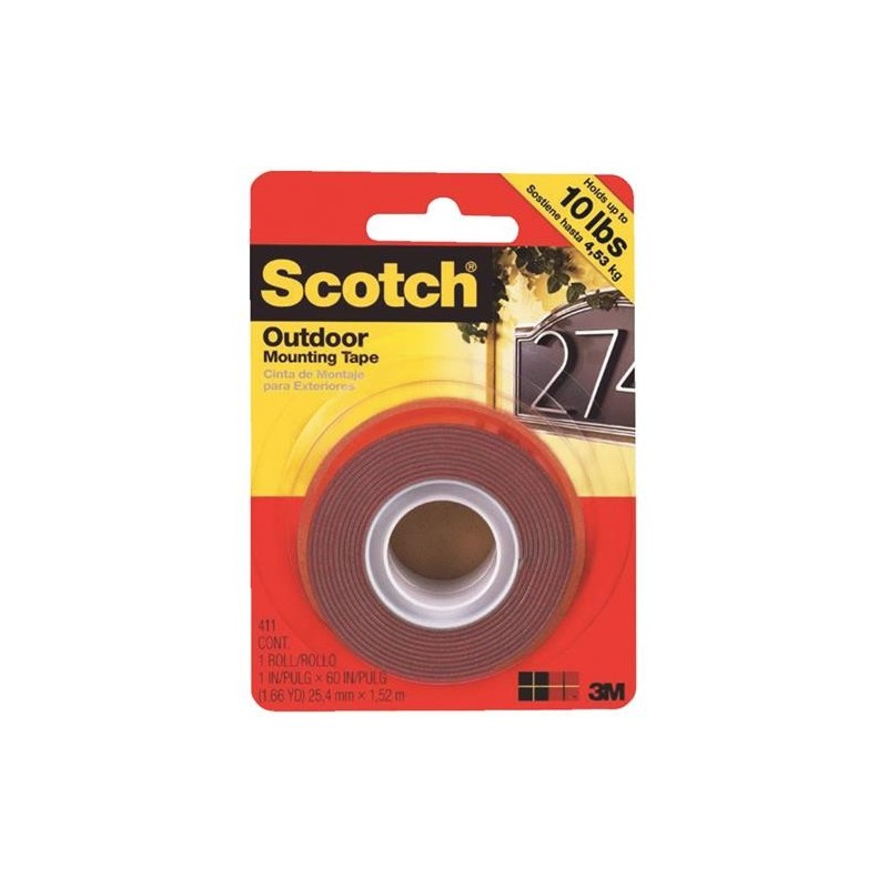 3M SCOTCH OUTDOOR / EXTERIOR MOUNTING TAPE- 15LBS