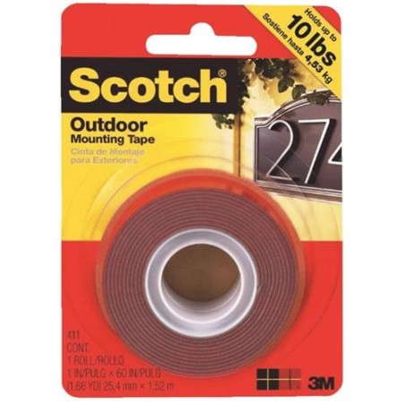 3M SCOTCH OUTDOOR / EXTERIOR MOUNTING TAPE- 15LBS