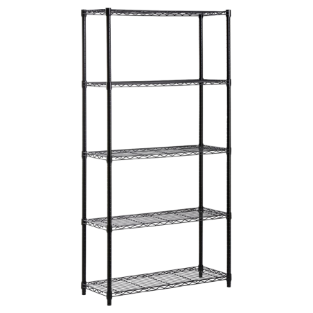 Metal 5 Level shelf, Black [Honey-Can-Do]